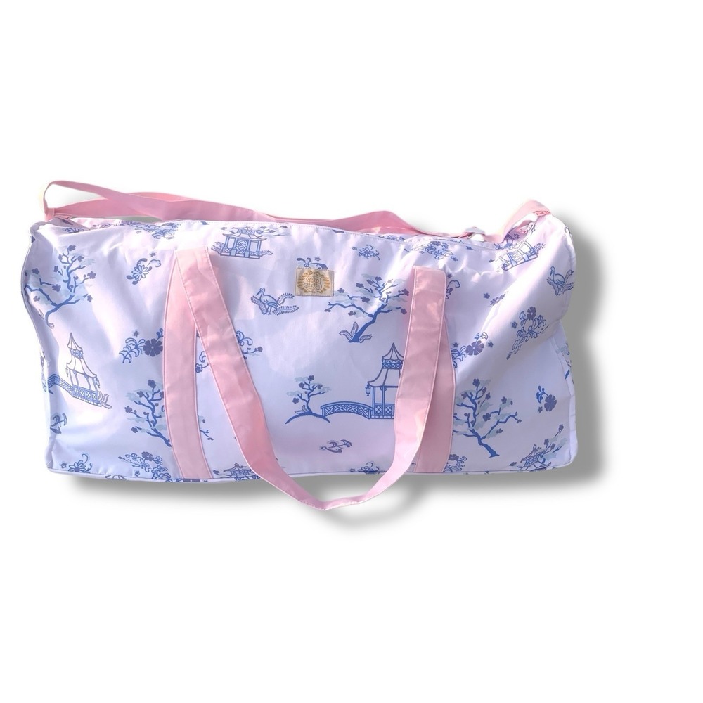 Beaufort Bonnet Stewart Sleepover Tote Weekender Bag Pink Gingham Travel Baby